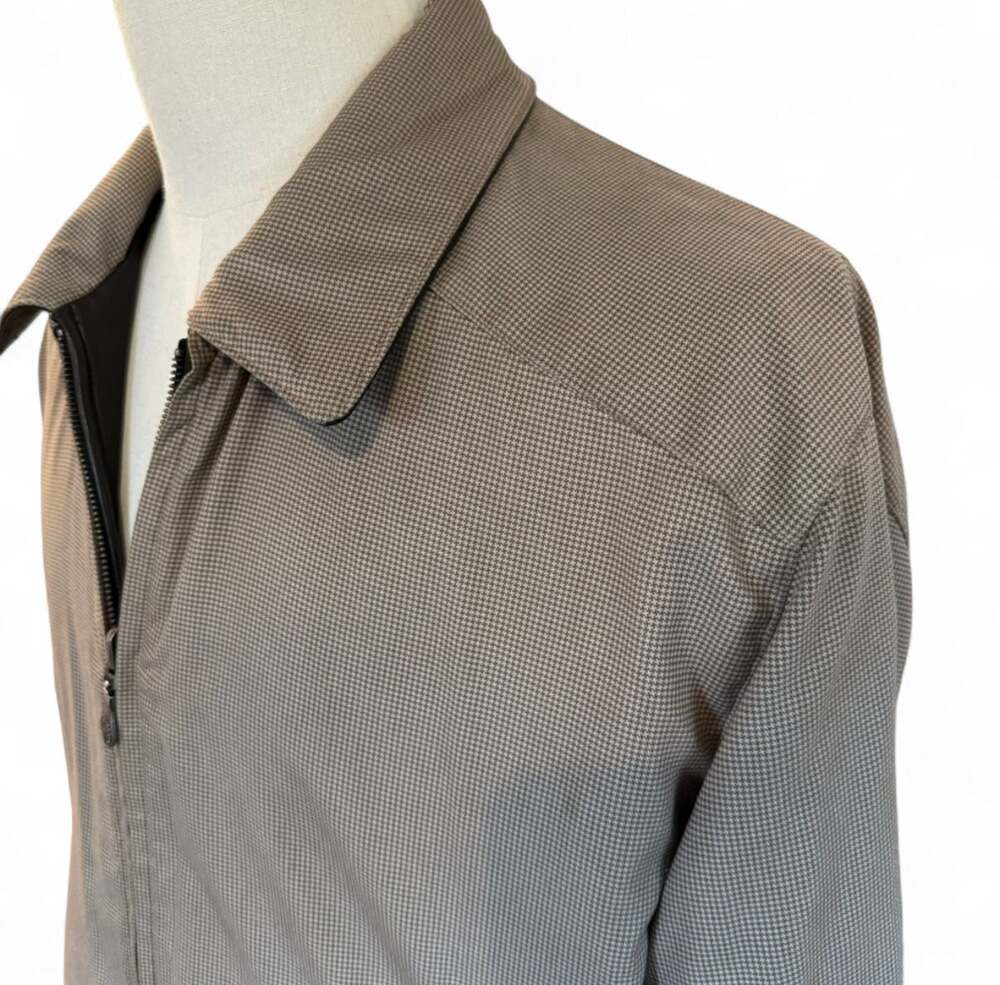 Vintage Weatherproof Black Genuine Reversible Leather Jacket, Men's M - Picture 5 of 7